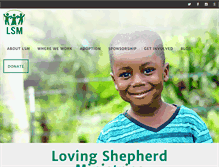 Tablet Screenshot of loving-shepherd.org